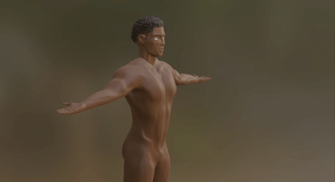 3D body made with Blender